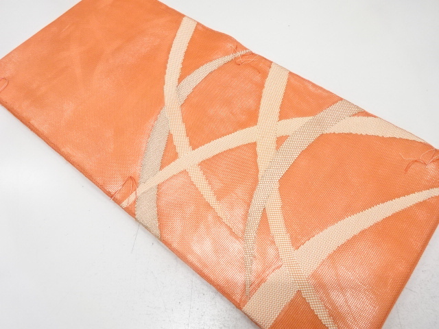 JAPANESE FUKURO OBI FOR SUMMER / UNUSED / WOVEN GRASS